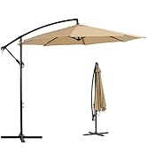 Amazon | VECELO パラソル ガーデンパラソル 大型 ハンギングパラソル Amazon | VECELO パラソル ガーデンパラソル 大型 ハンギングパラソル
